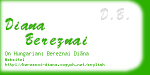 diana bereznai business card